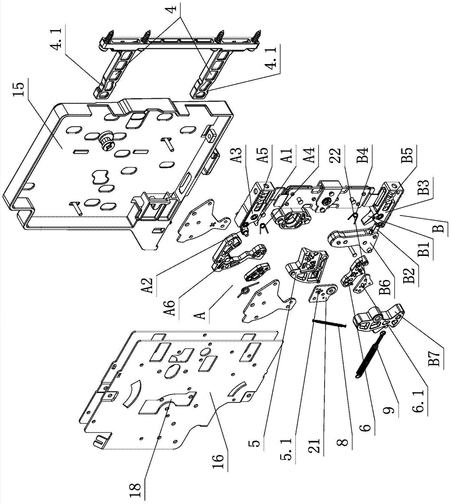 Front panel swing unlock structure of furniture drawers