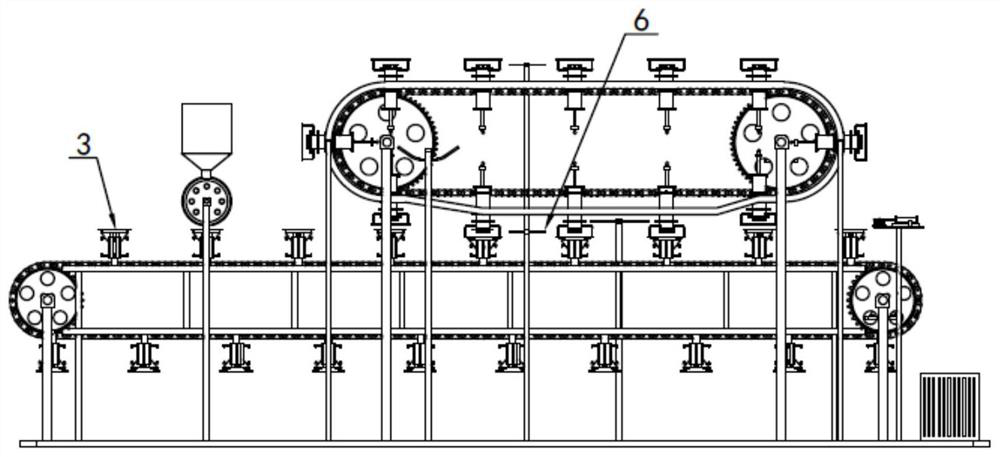 Continuous tea dragon bead packaging production line