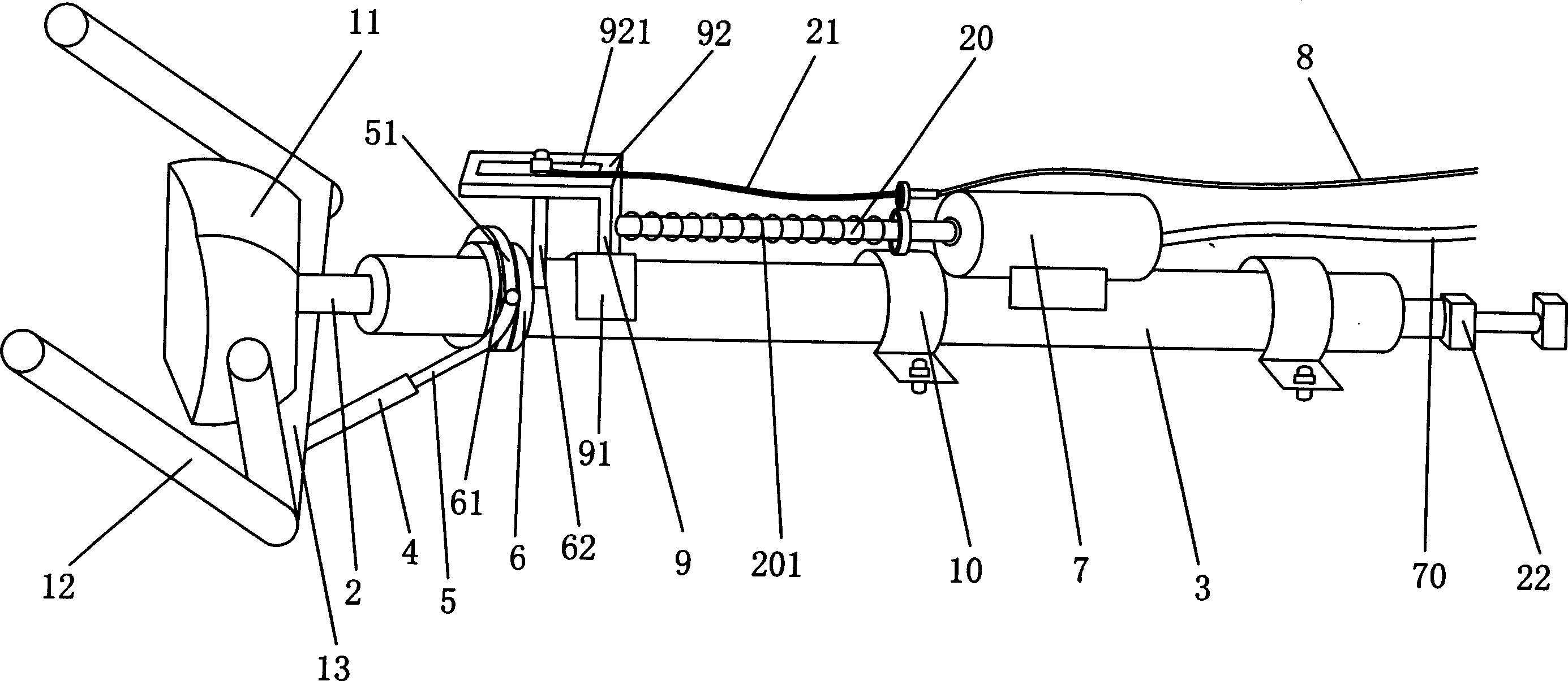 Manipulating device for driving car