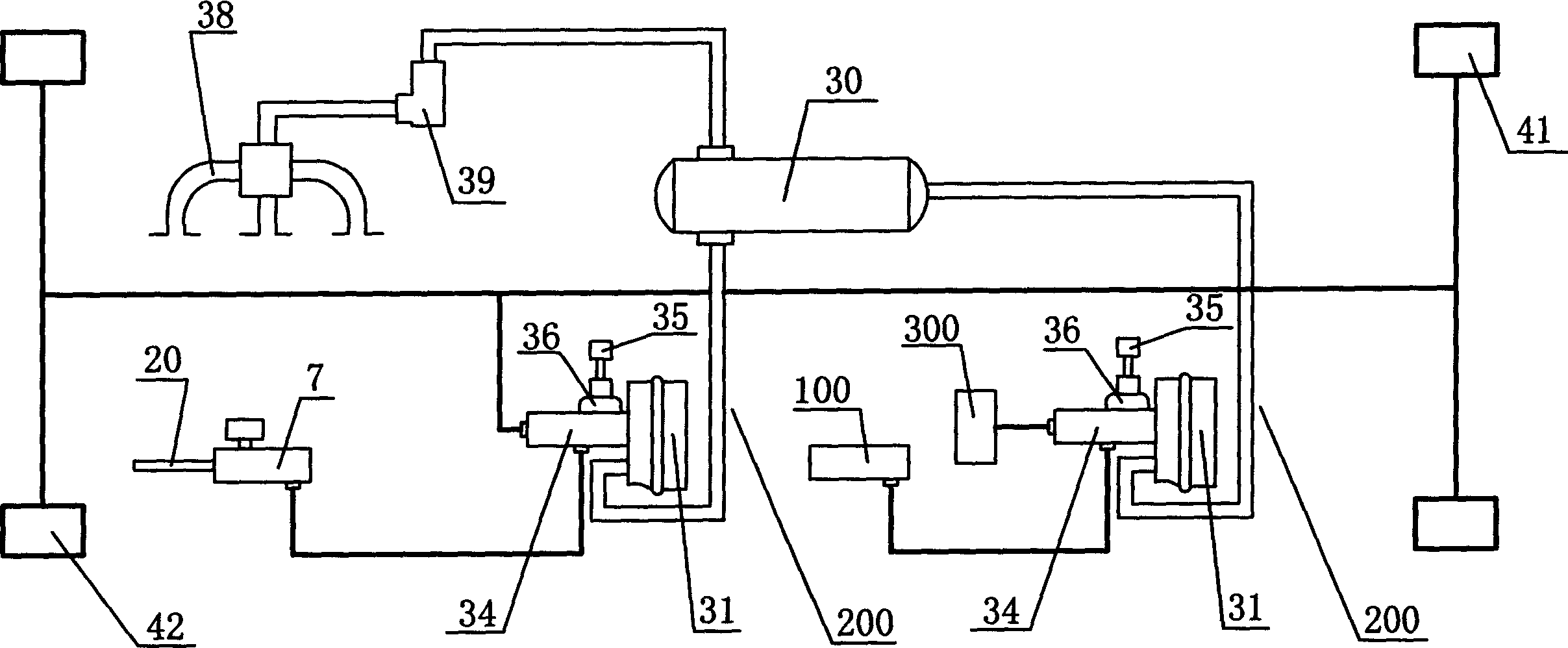 Manipulating device for driving car