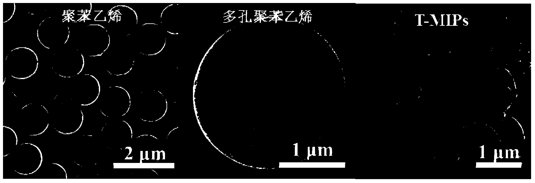 Thermosensitive bisphenol A (BPA) imprinted polymeric microsphere and application thereof