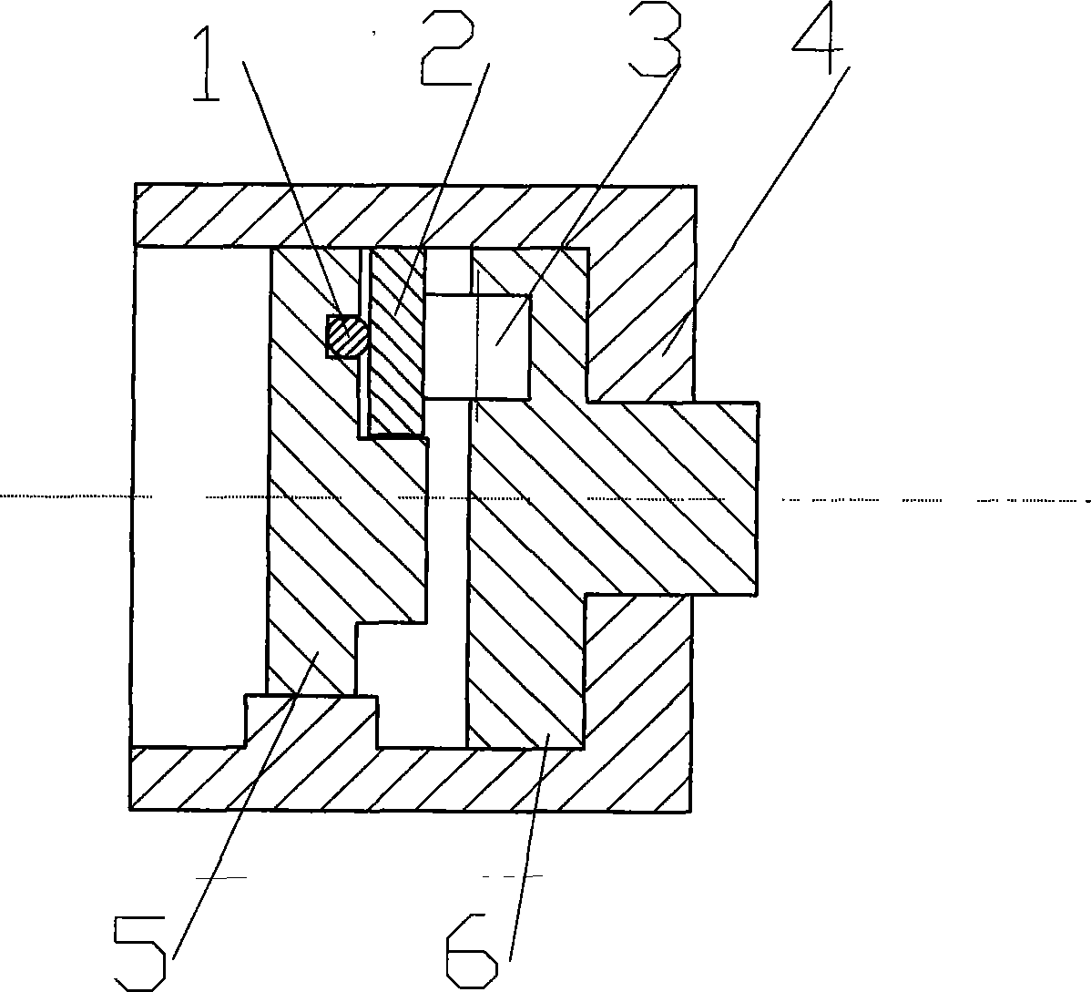 Limited angular displacement rolling post rolling thrust simulation screw for disc brake pressurization