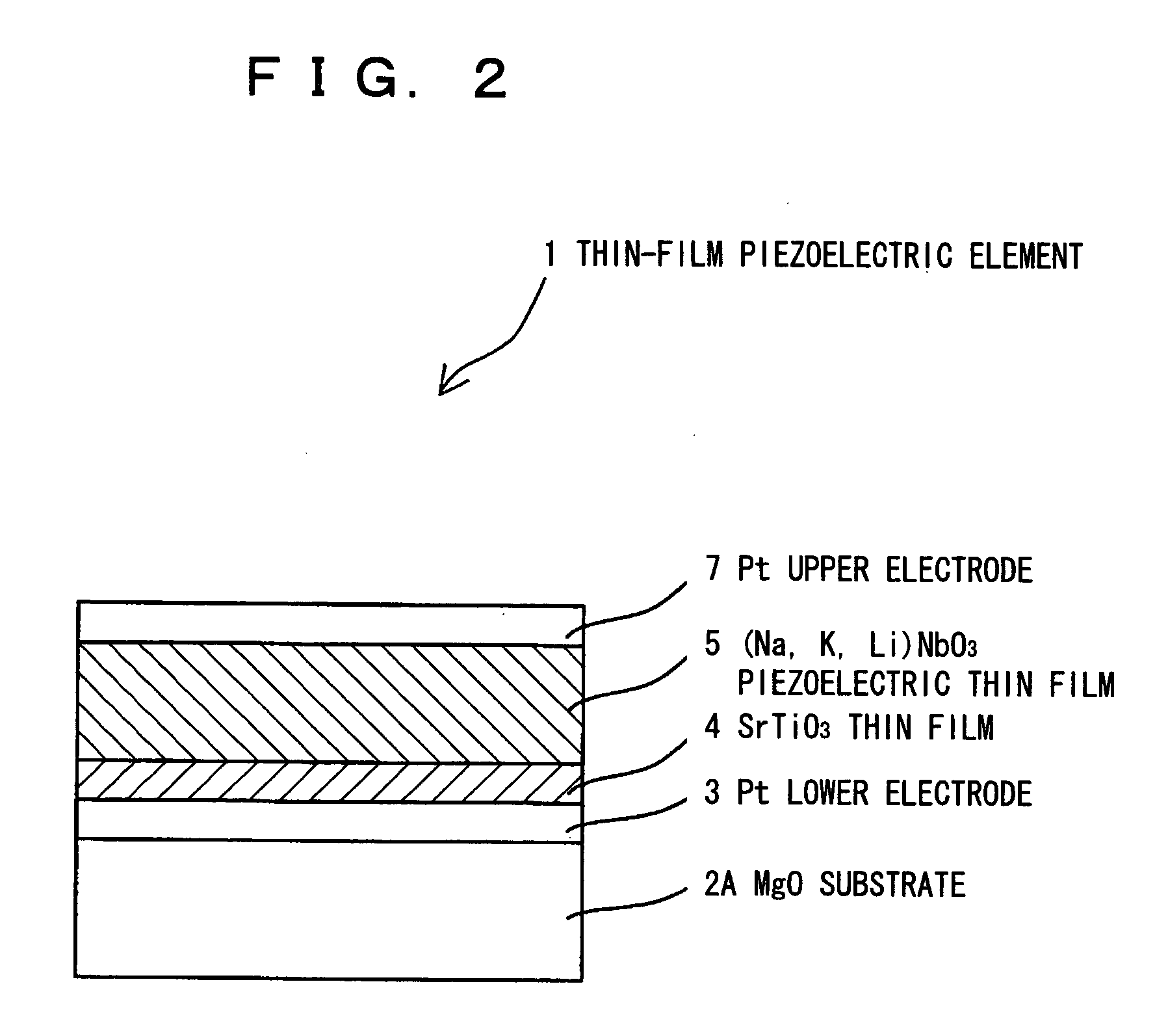 Piezoelectric thin film element