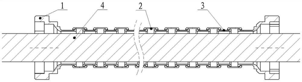 Flexible armor structure for protecting cable and assembly method