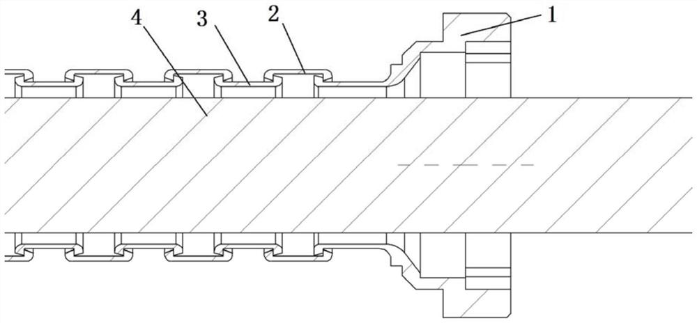 Flexible armor structure for protecting cable and assembly method