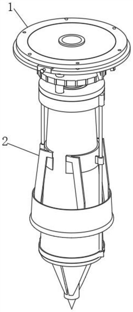 Grouting device for hydraulic engineering construction and working method thereof