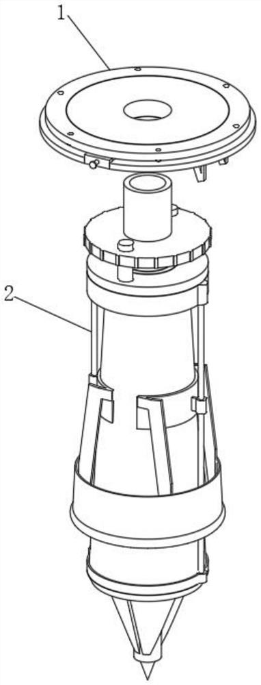 Grouting device for hydraulic engineering construction and working method thereof