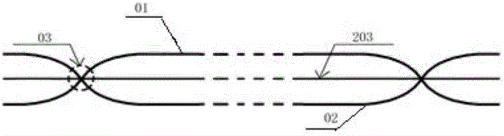 Manufacturing method of quilting-imitated jacquard fabrics taking surface latitude as quilting thread