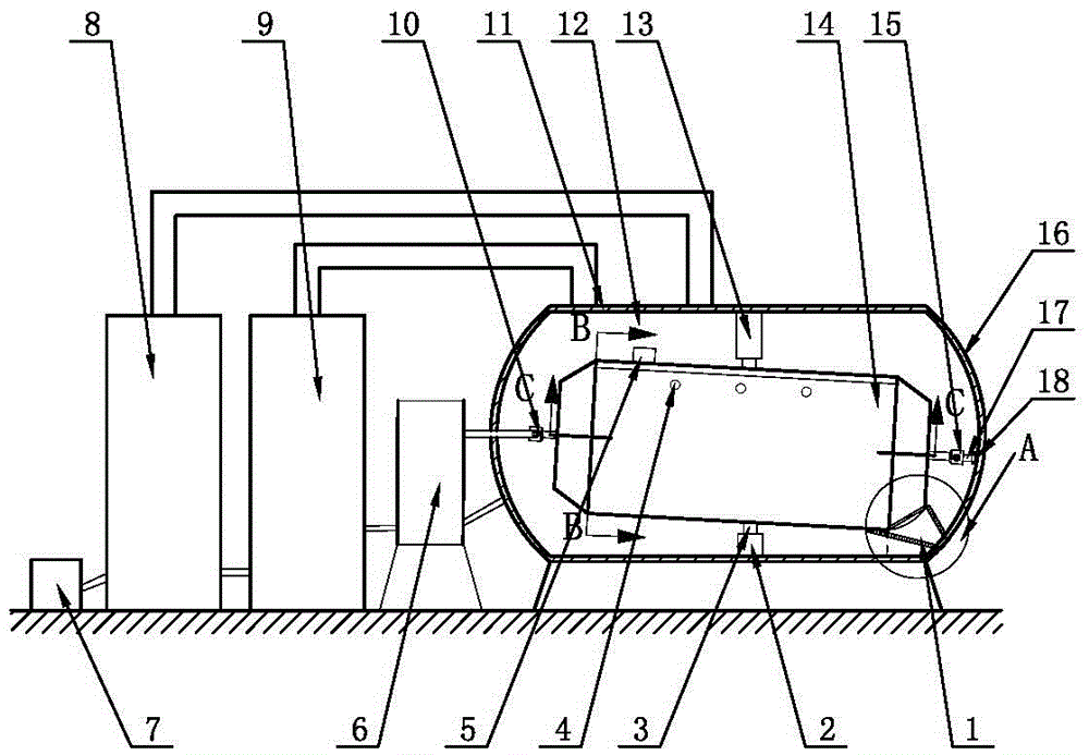 Cold trap microwave vacuum drying device