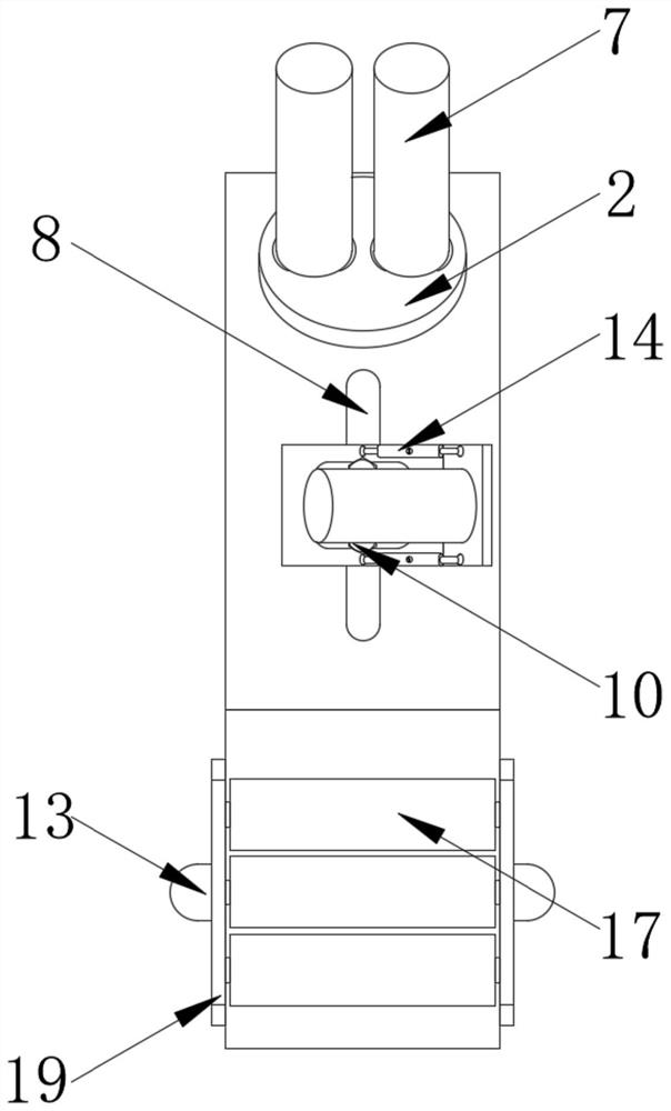 Filament guide device of carbon fiber take-up machine