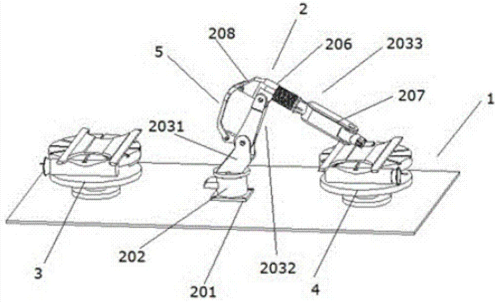 Rotary arm of 360-degree full circumferential rotating robot arm