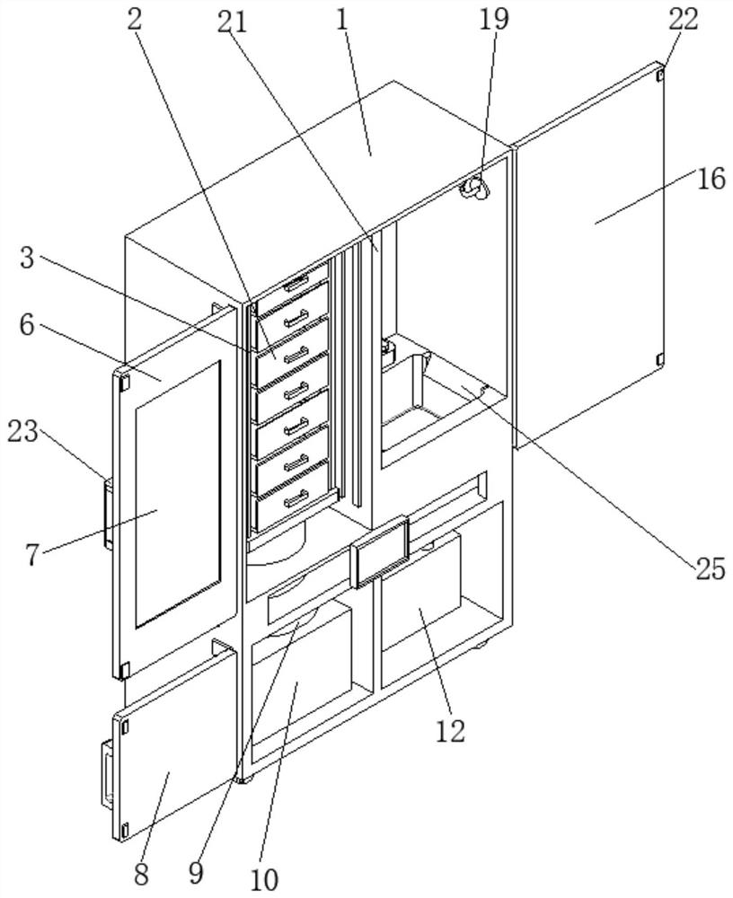 Container special for operating room nursing isolation instruments