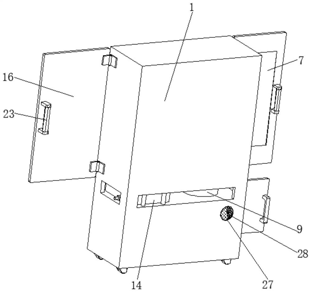 Container special for operating room nursing isolation instruments