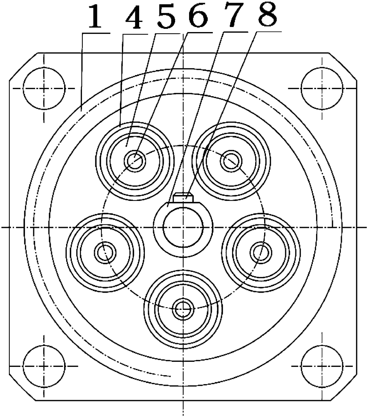 MC5G-type bundle RF coaxial connector