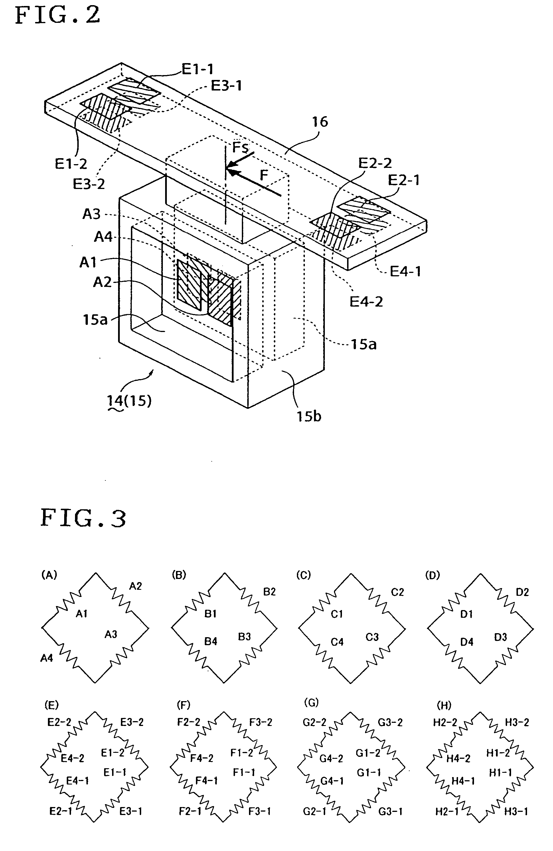 Rotary type component force measuring device