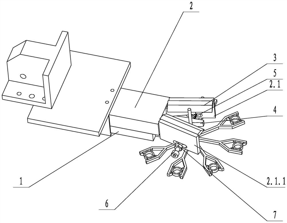 Single-acting clamping jig with shearing function