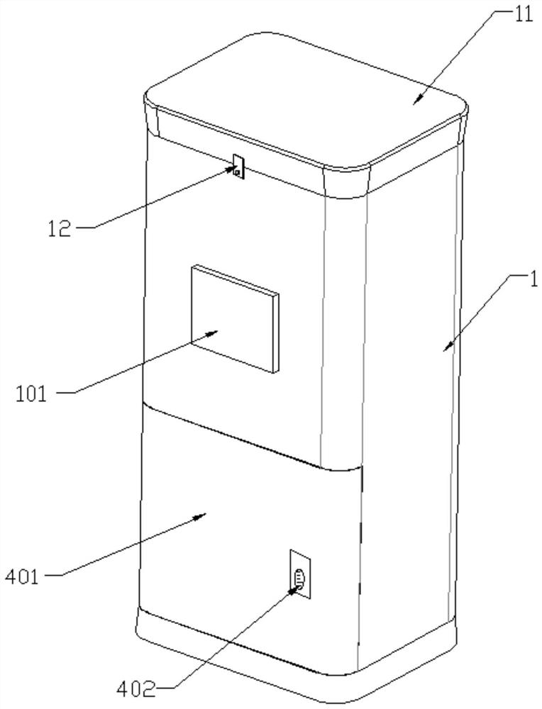 Separated micro-nano ozone cleaning and disinfecting device