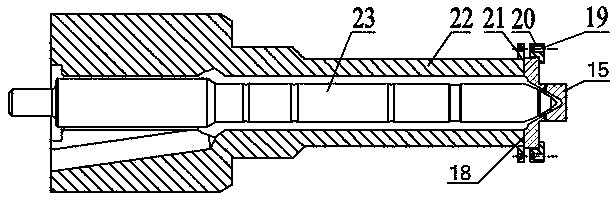 Fast cavitation erosion test device and test method for diesel engine multi-hole nozzle