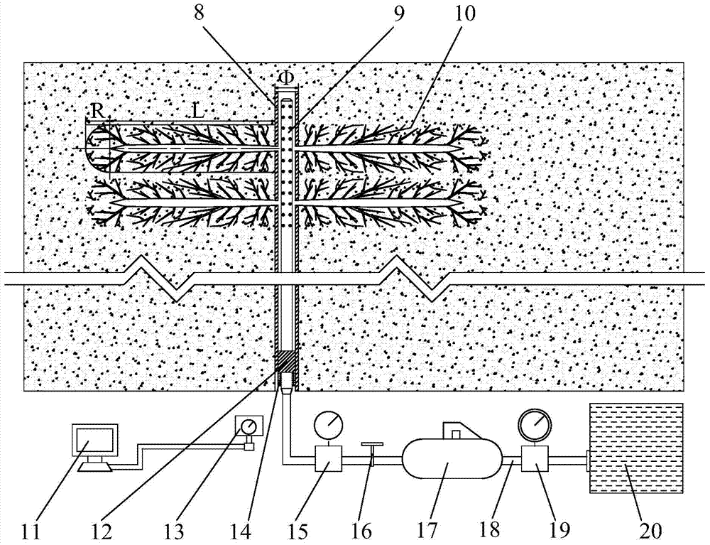 Perforation fracturing permeability-improvement method for high-stress low-porosity coal seam