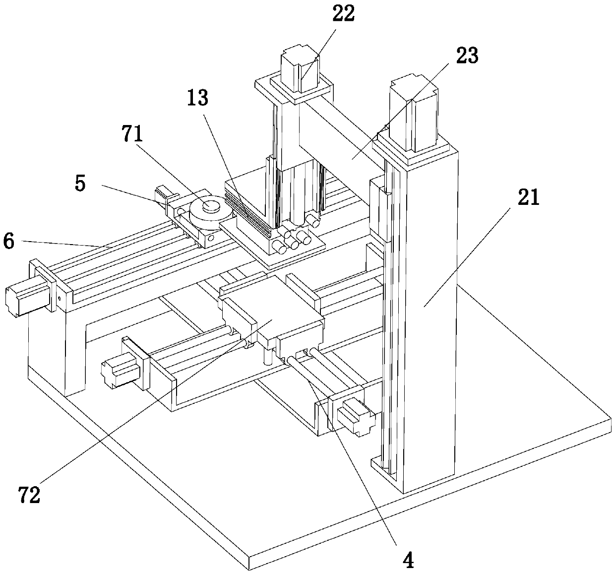 Automatic edge grinding device for semi-finished mobile phone screen