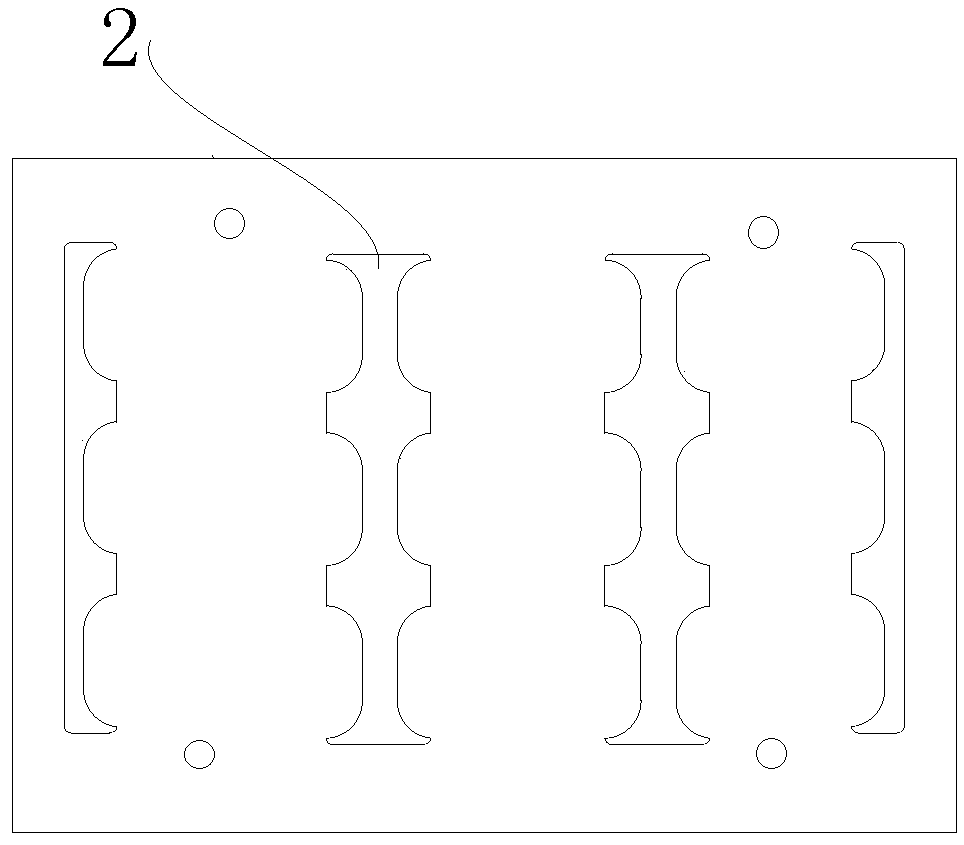 Insulating material stamping forming mold and stamping machining method