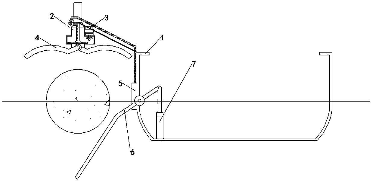 Fixed-point lifting laver (Porphyra) stripping device for spherical laver culture balls