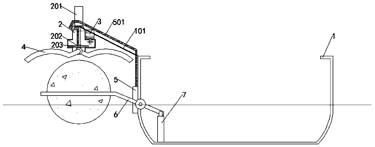 Fixed-point lifting laver (Porphyra) stripping device for spherical laver culture balls