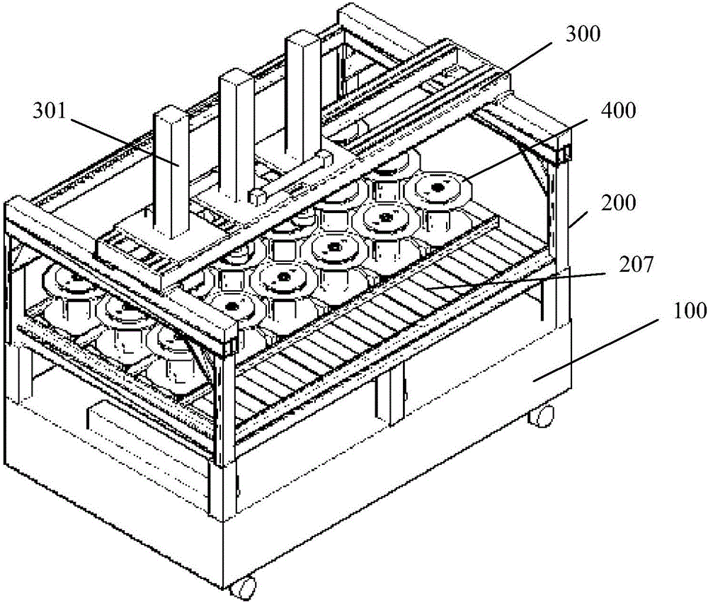 Mobile wheel loading and unloading robot