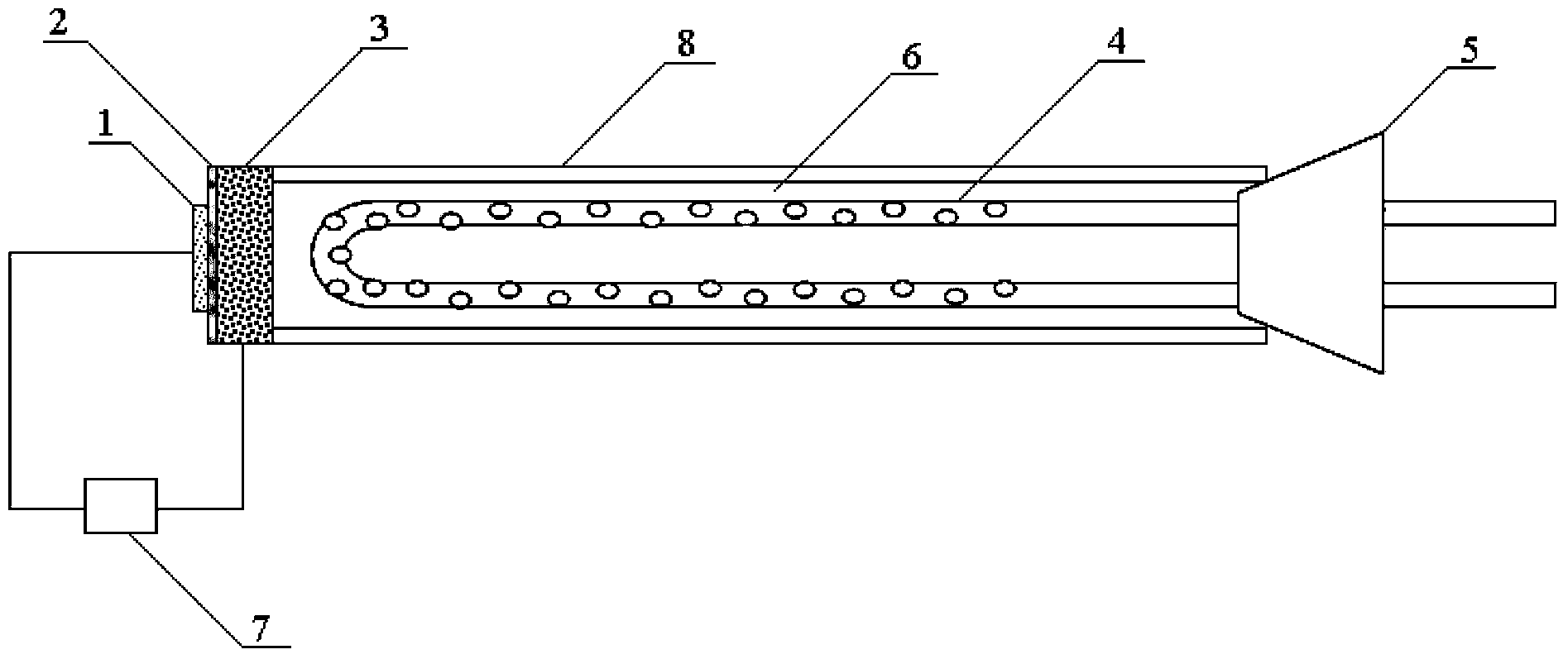 Method and device for generating power by using carbon-containing garbage as fuel of solid oxide fuel cell (SOFC)