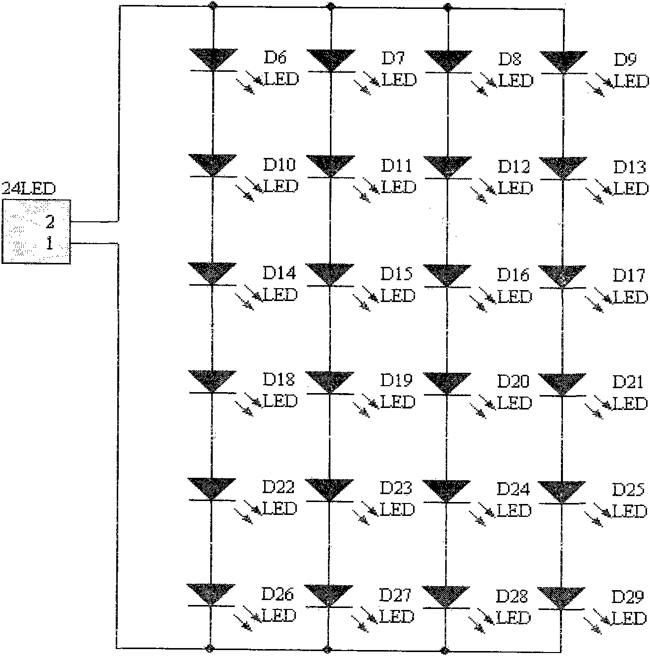 LED (light-emitting diode) lighting circuit