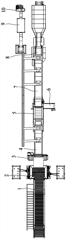 Large-sized garbage crushing and separating equipment and process