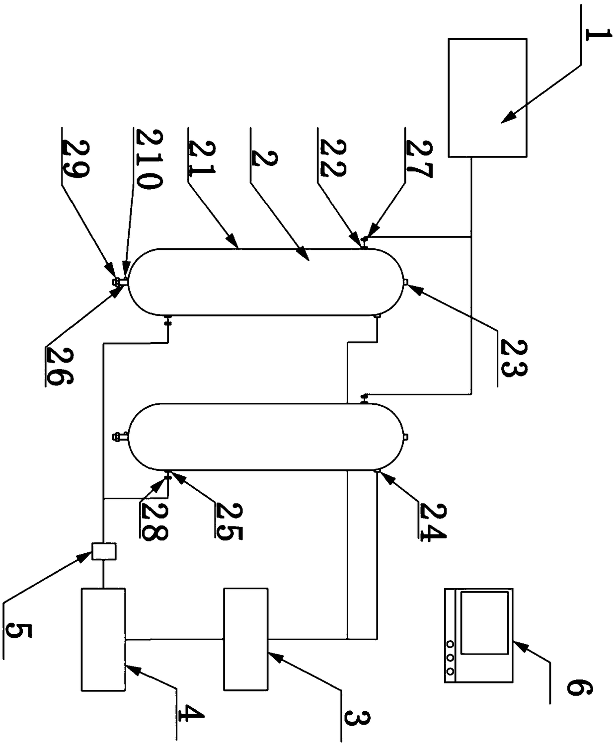 Ammonia-nitrogen wastewater treatment system and ammonia-nitrogen wastewater treatment method