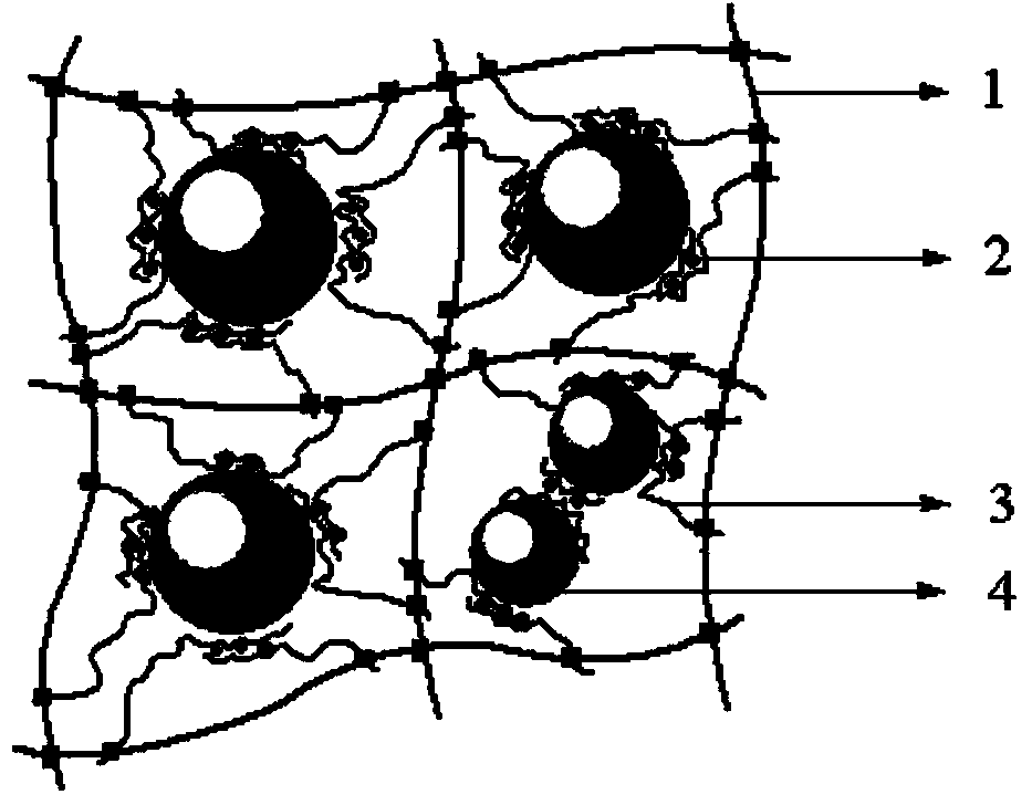 Method for preparing high-strength double-network nano silicon dioxide composite hydrogel