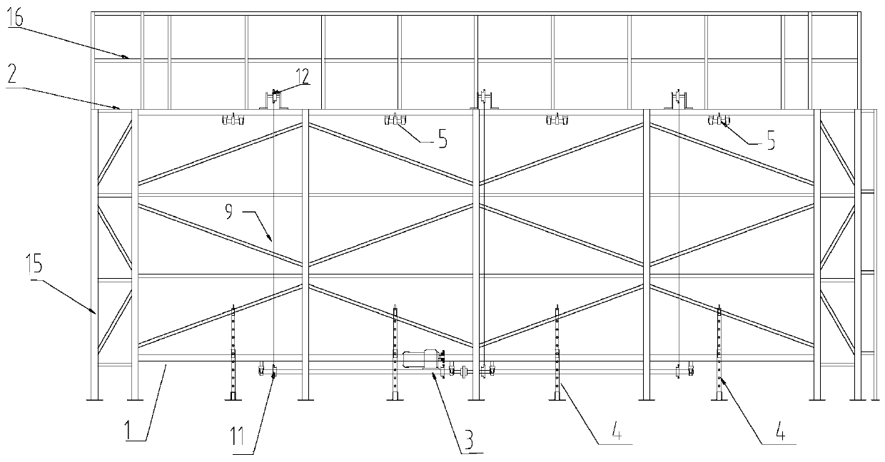 Modular rapid construction method for structure-beam steel bar skeleton of deep foundation pit