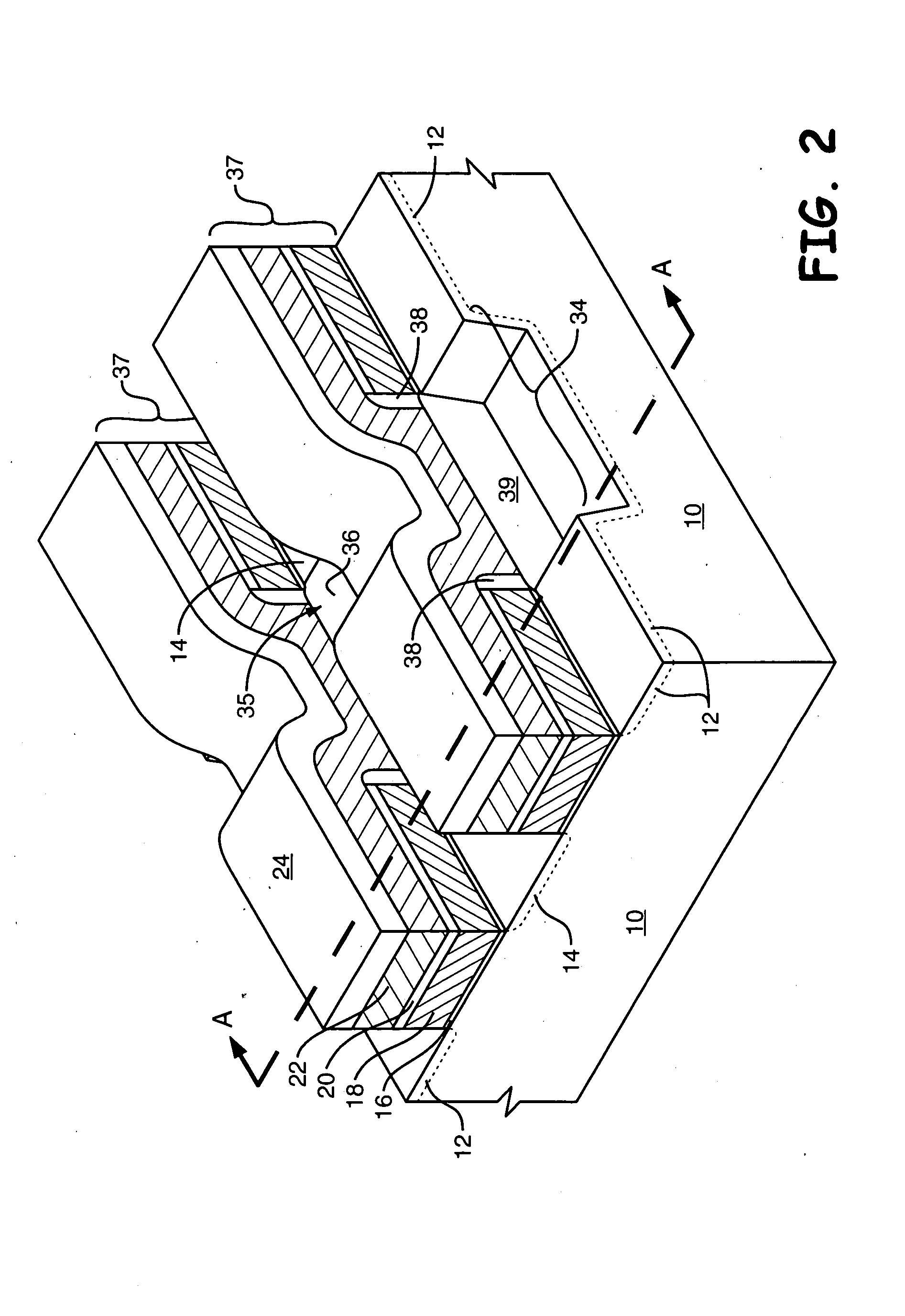 Use of selective oxidation to form asymmetrical oxide features during the manufacture of a semiconductor device