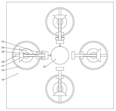 Clamping base for automatically turning over workpiece during milling