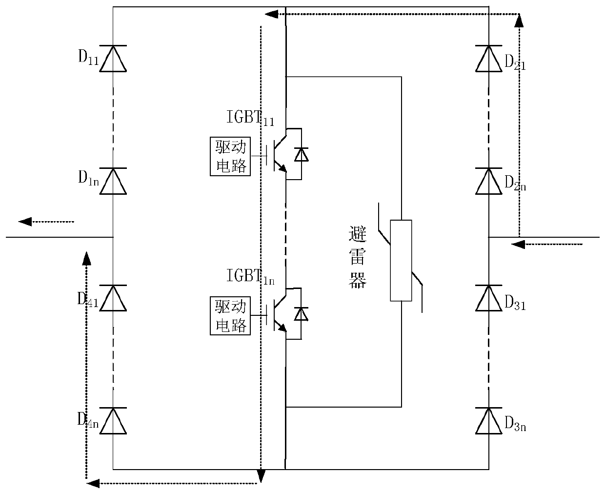 Full-bridge module and direct-current circuit breaker