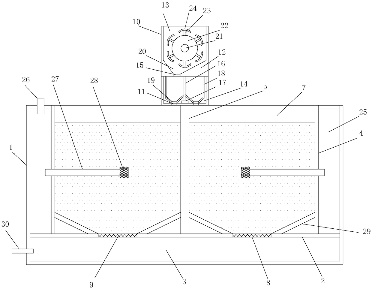 Automatic feeding fishpond for aquaculture