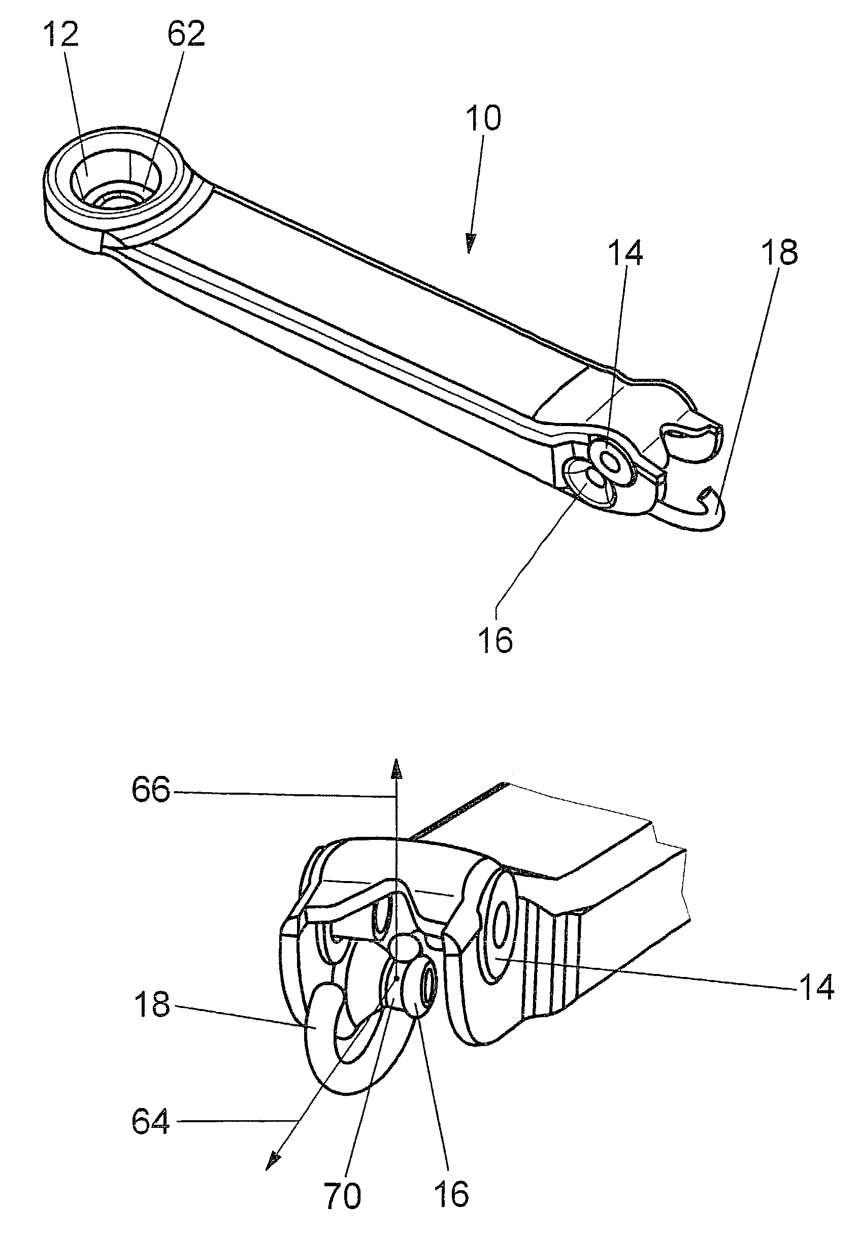 Fixing piece for a windscreen wiper