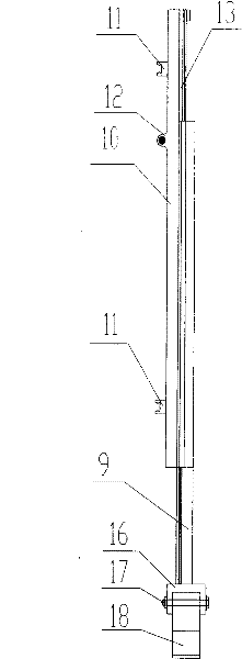 Thermal-elongation non-contact measuring mechanism of double grinding heads of guiding rail forming grinding machine