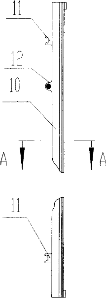 Thermal-elongation non-contact measuring mechanism of double grinding heads of guiding rail forming grinding machine