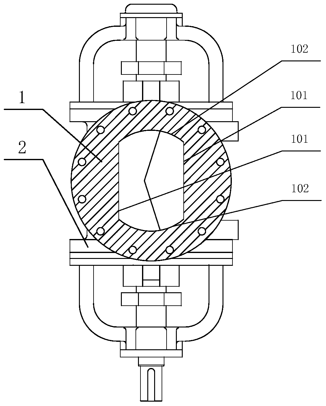 Activated carbon desulfurization and denitrification conveying rotary valve