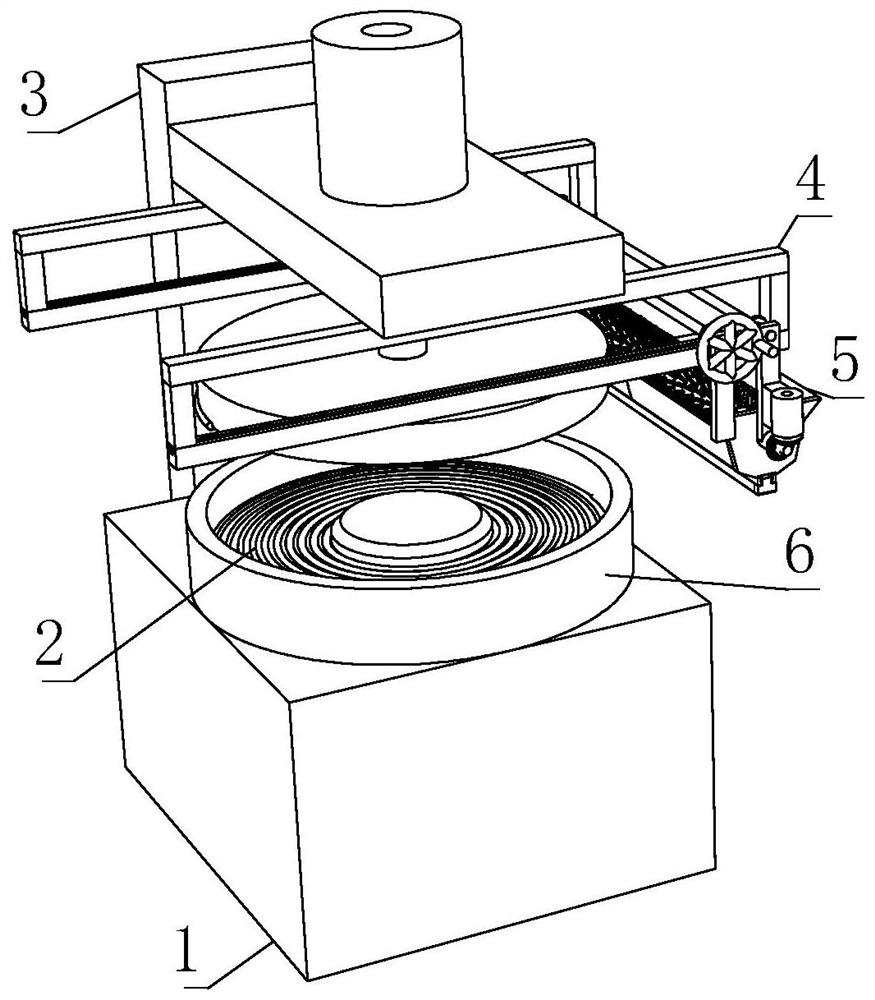 Double-sided grinding machine for producing lithium tantalate