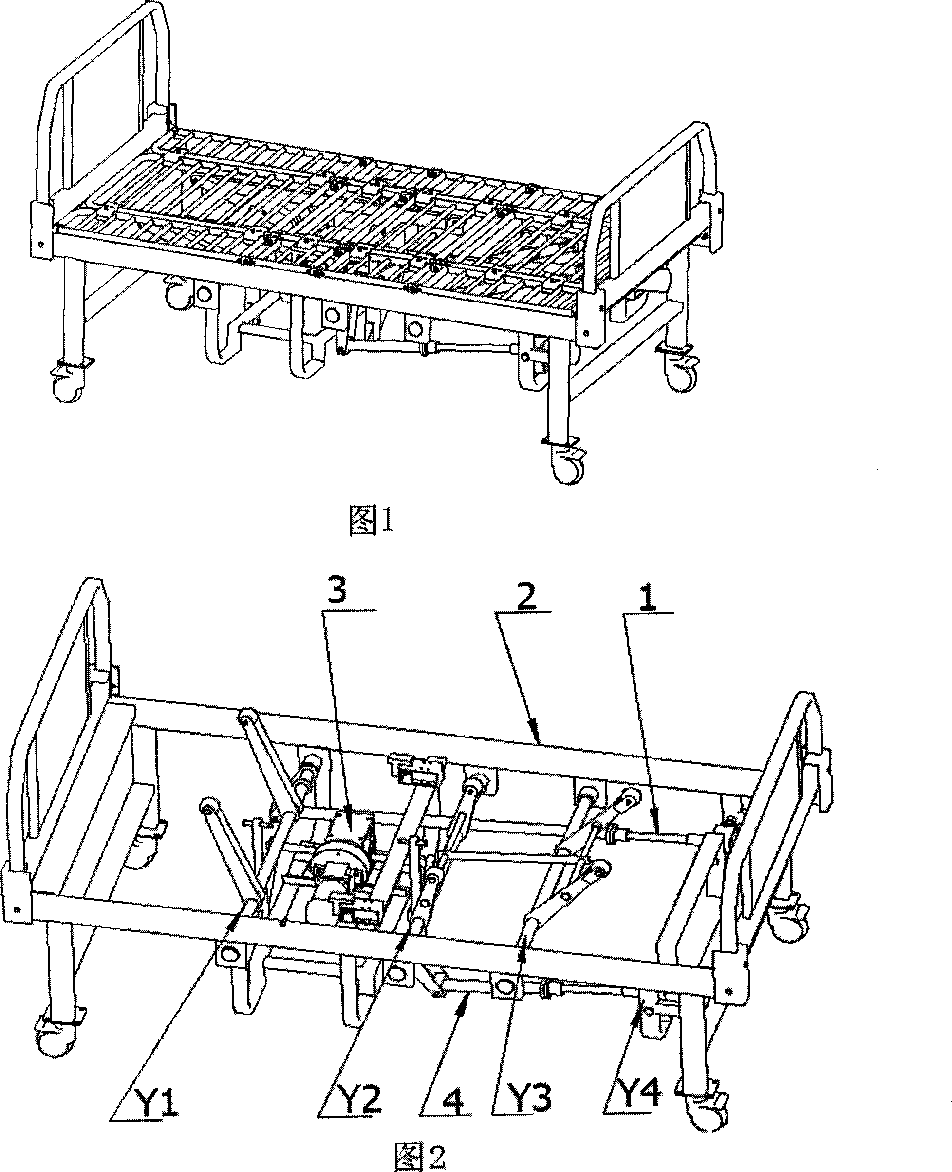 Full-gesture auto-nursing and keeling over bed