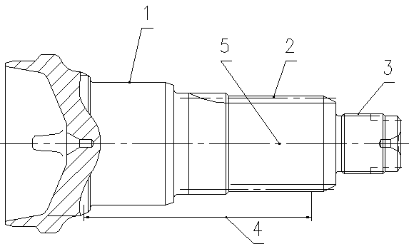 Thermal treatment method of spline shaft head of transmission shaft