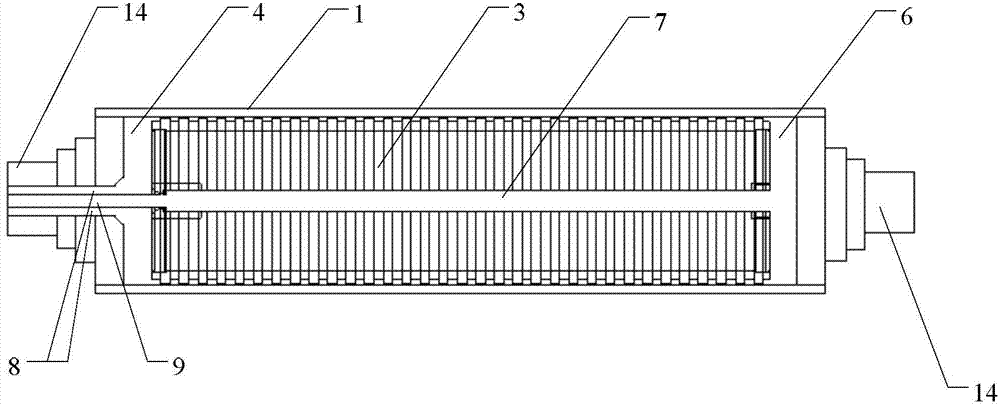 Heating device of film laminating machine