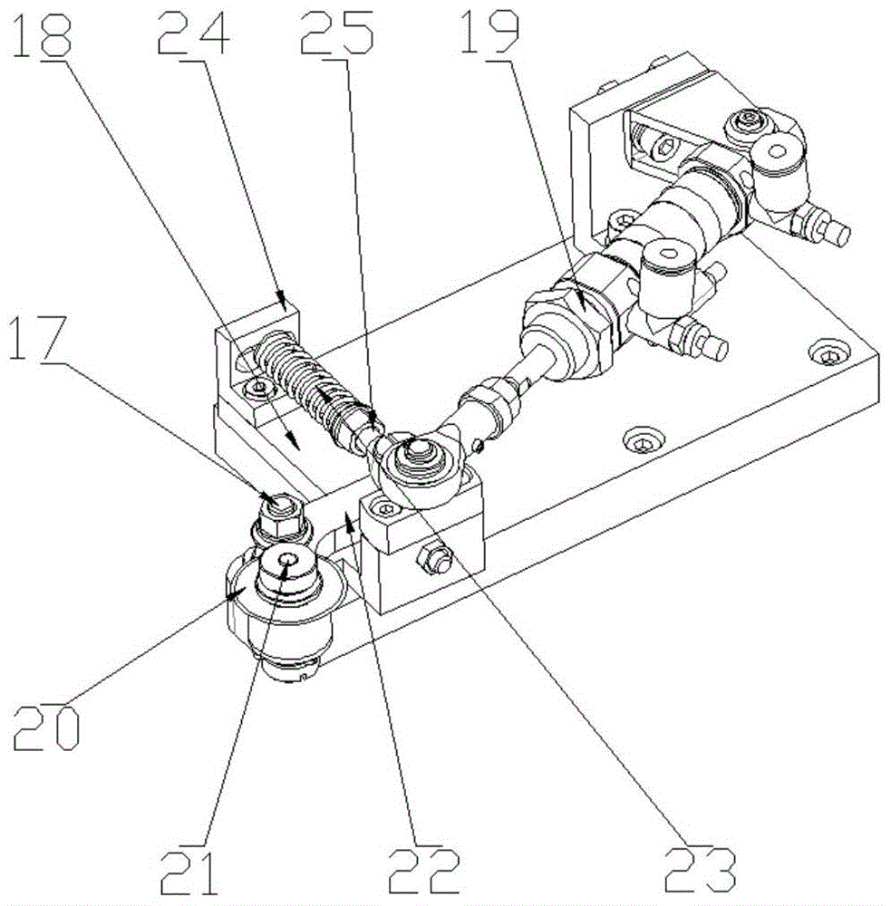 A film cutting mechanism of a vertical glass laminating machine