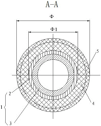 Main hose device of colonoscope