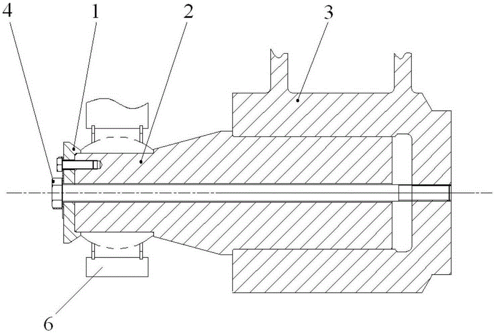 A mining dump truck lift cylinder shaft assembly