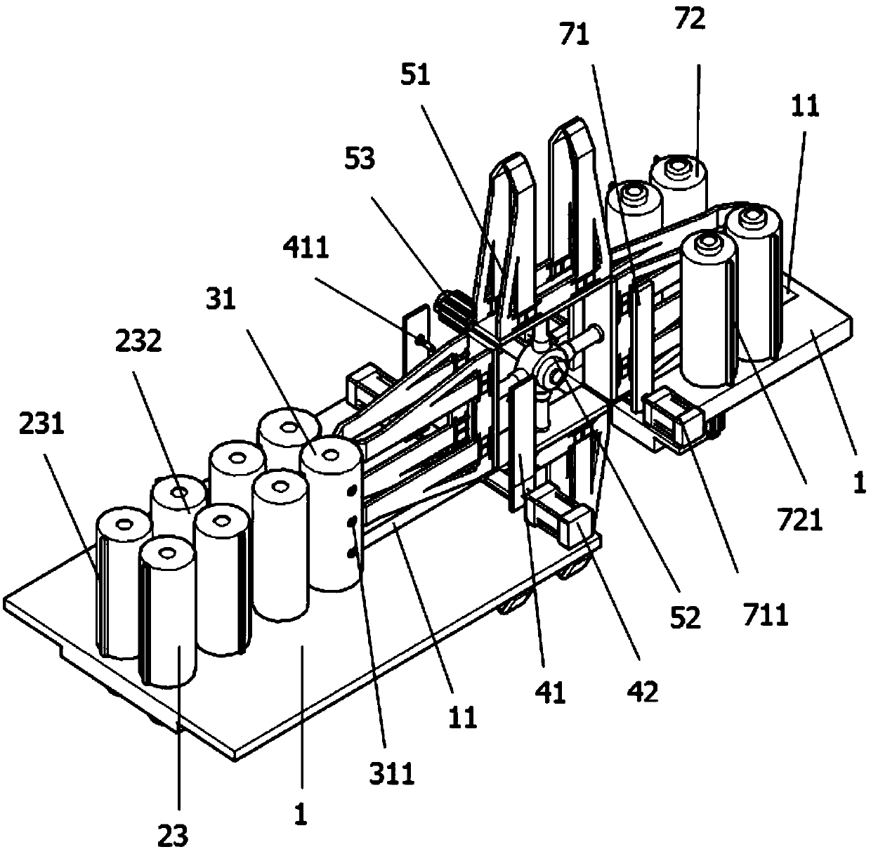 Threading machine and threading method for portable paper bag